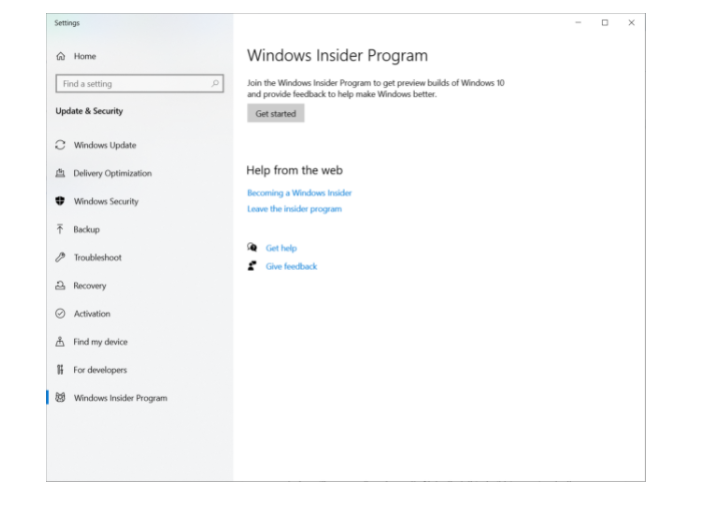 Windows Insider Program