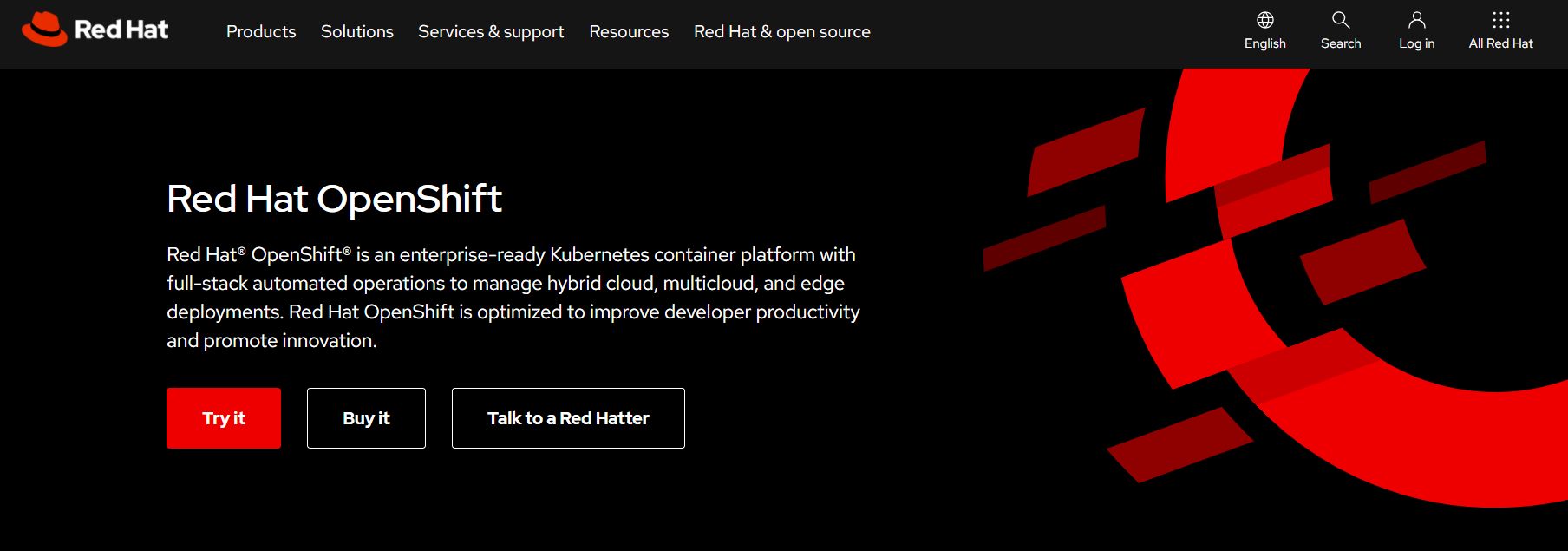 Red Hat OpenShift - Kubernetes Container Platform