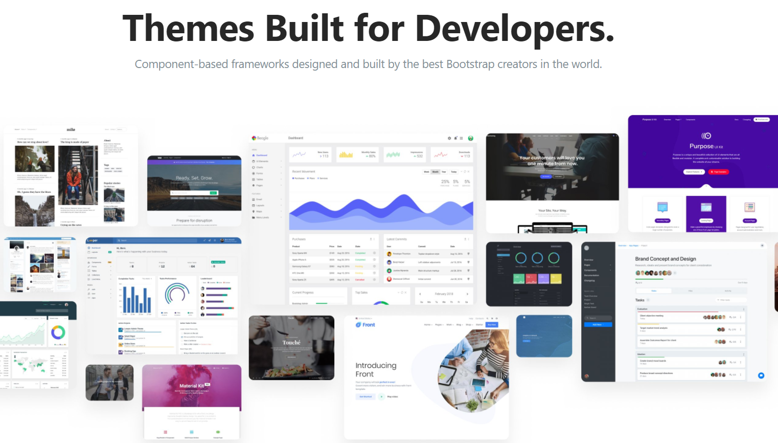 React Bootstrap Themes for Developers