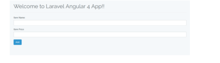 Laravel Angular 4 App