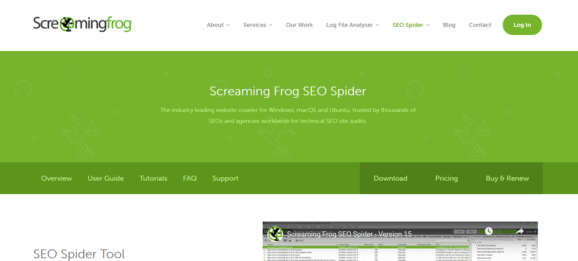 SEO Spider - Tool For Planning A Website Development