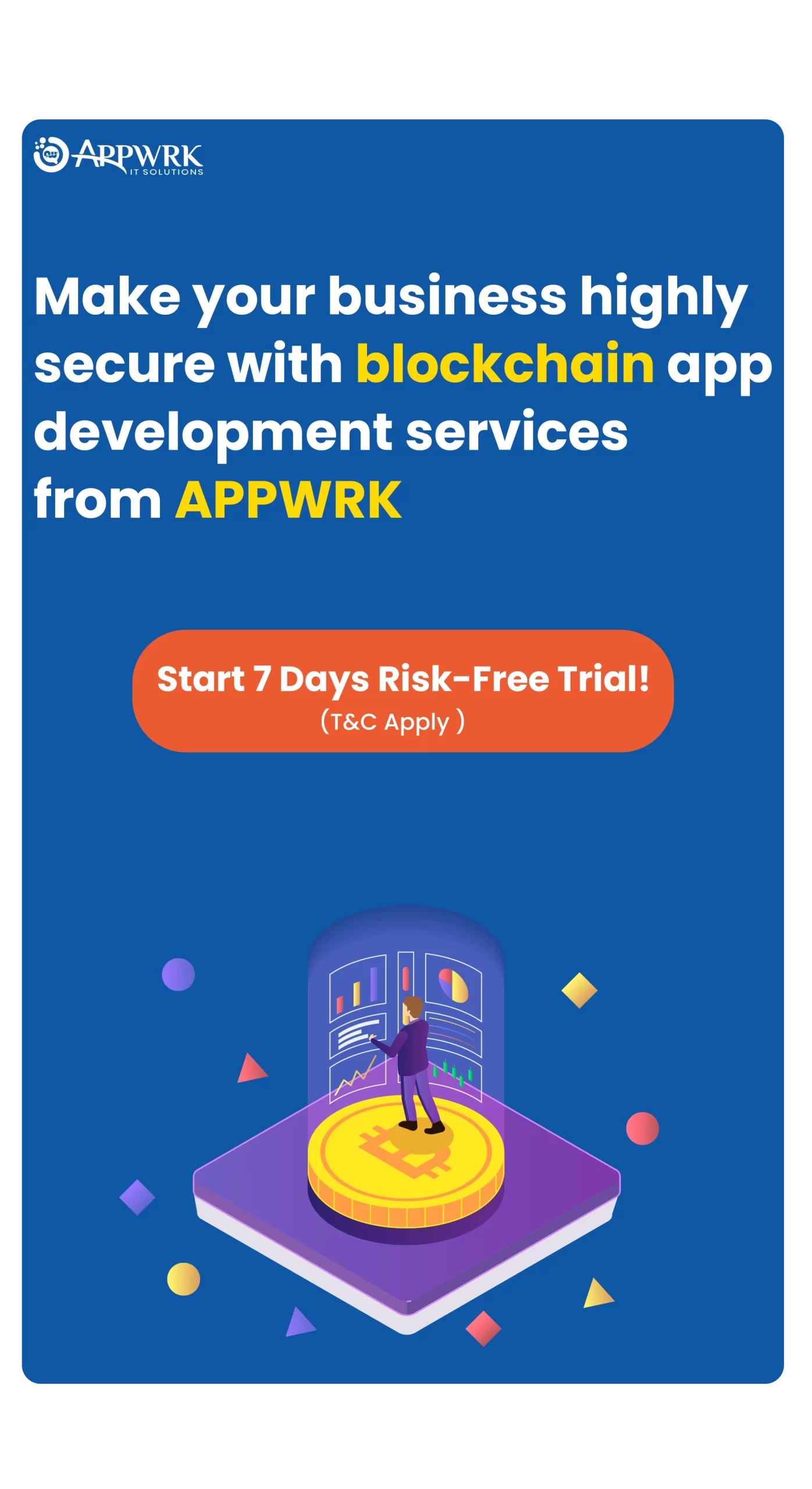 Make your business highly secure with blockchain app development services from APPWRK
