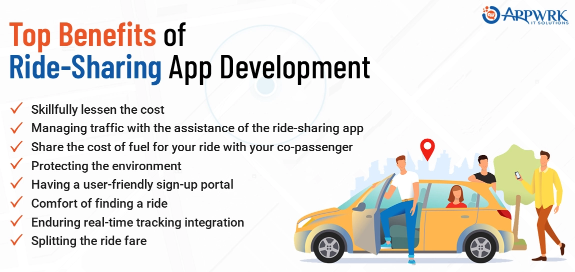 Benefits of Ride Sharing App Development for customers and Owners