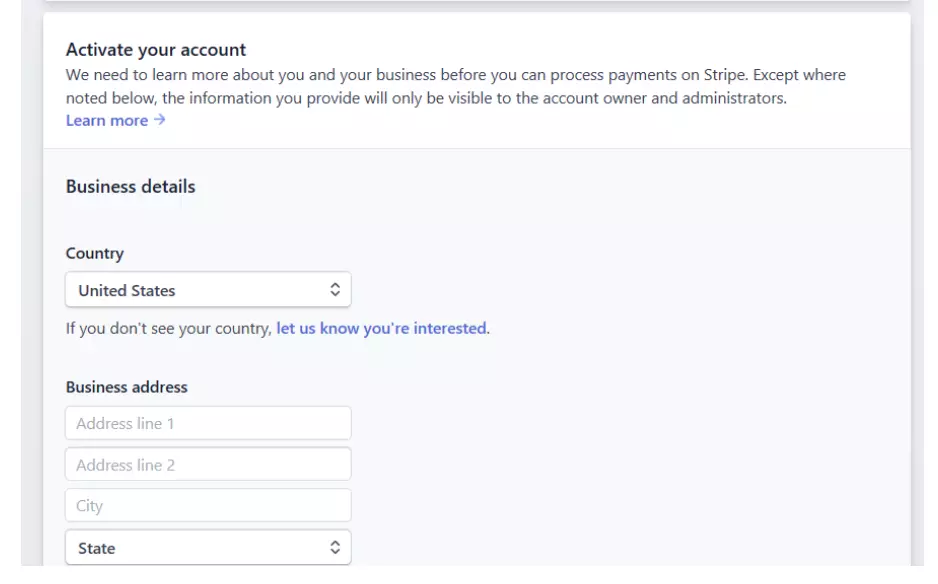 Stripe Account Log In