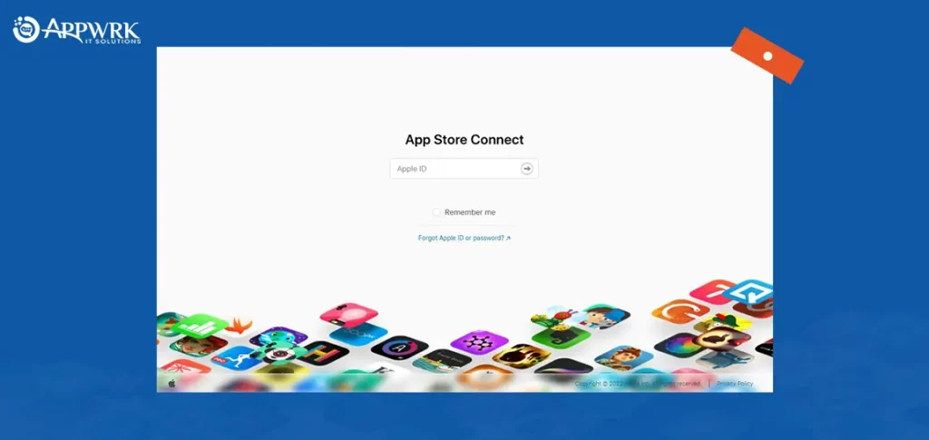 Sign in to App Store Connect