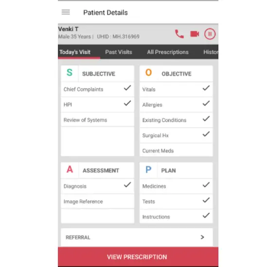 Patient’s History - Doctor Appointment Mobile App