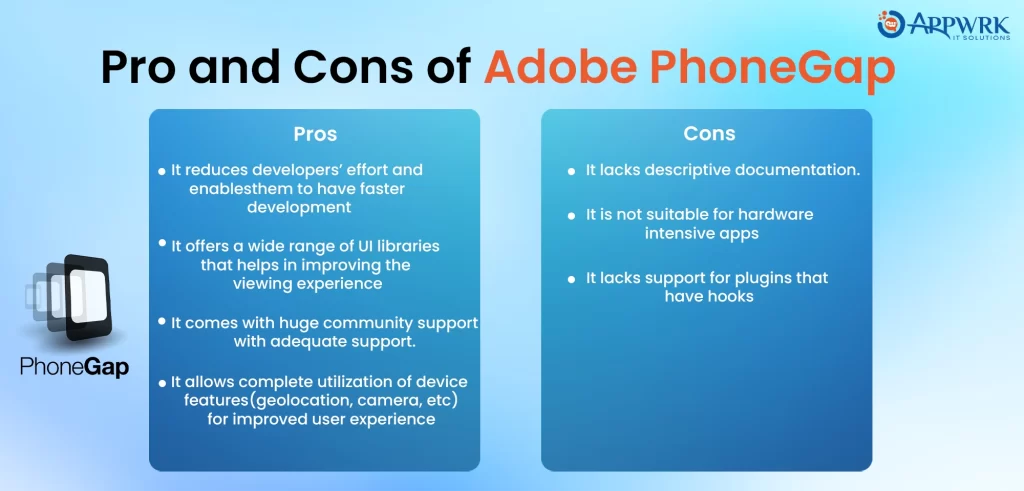 Pros and Cons of Adobe PhoneGap