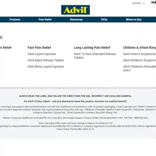 Advil: APPWRK Portfolio
