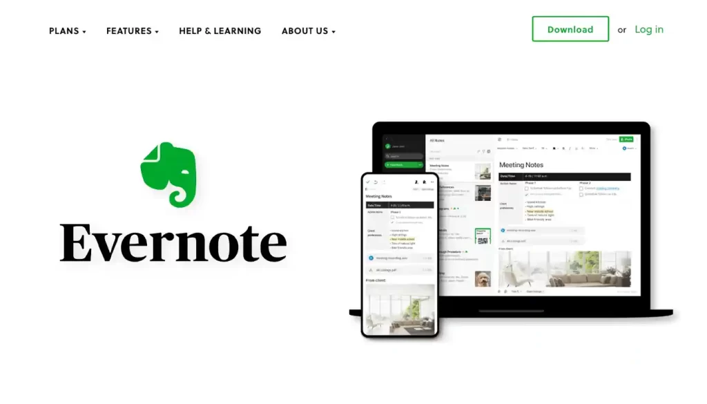 Evernote - Technical Writing Word Processing Tool