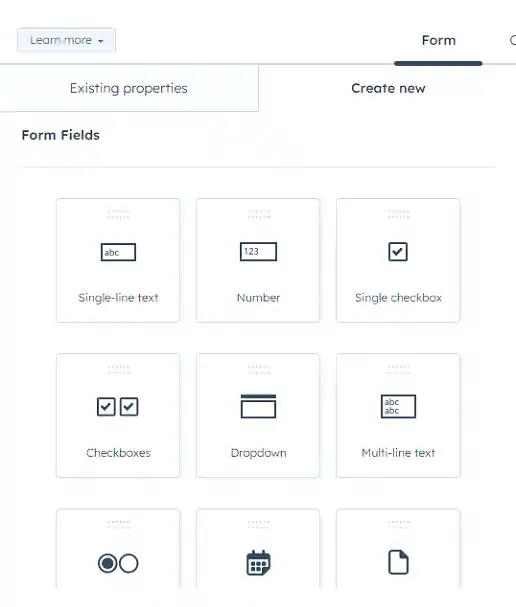 How to Add Birthday Field to the HubSpot Form: Step 3 (Select the 'Fields')