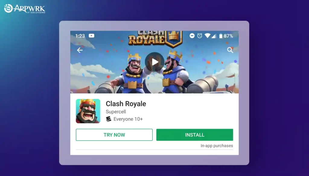 Try Now Feature of Clash Royale