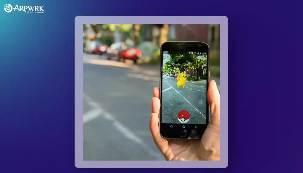 Augmented Reality (AR) depicting the game Pokemon GO