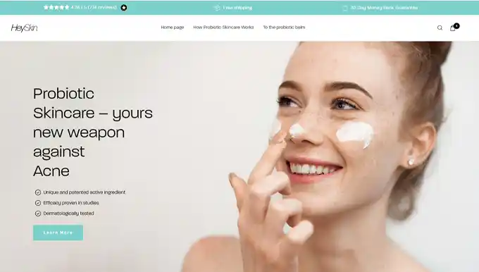 HeySkin - E-Commerce Site