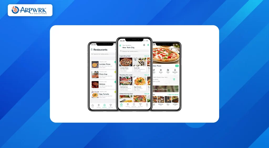 Food delivery app features