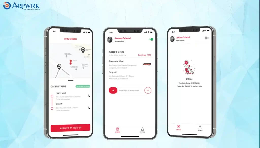 Tracking orders in meat delivery app