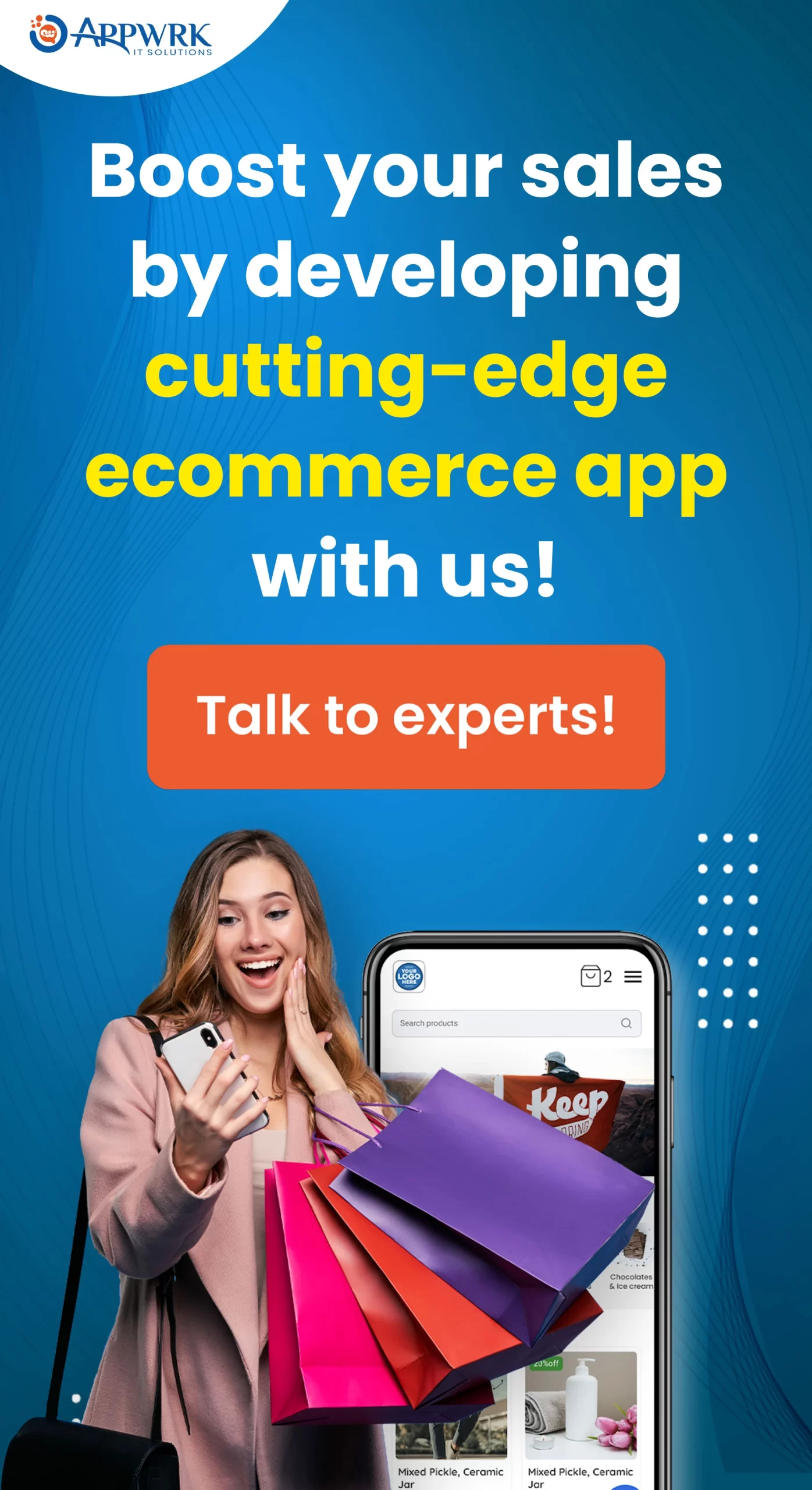 ecommerce app CTA