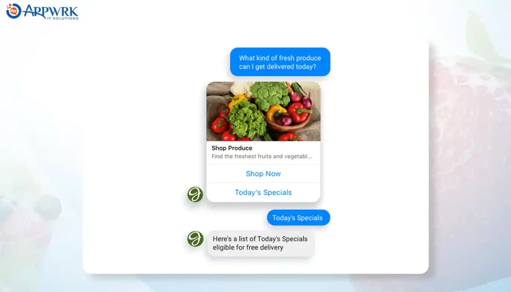 Chatbots in fruit delivery apps