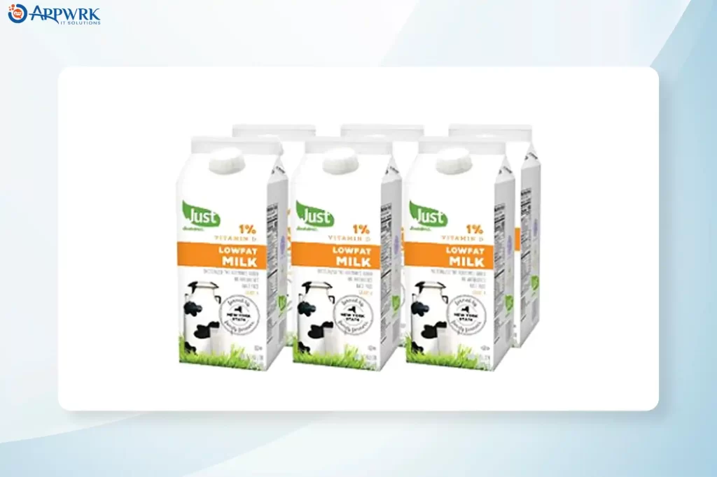 Organic milk from Peapod