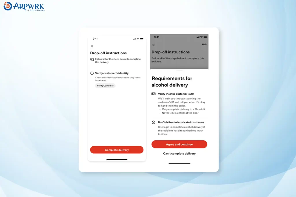 ID Validation in alcohol delivery apps