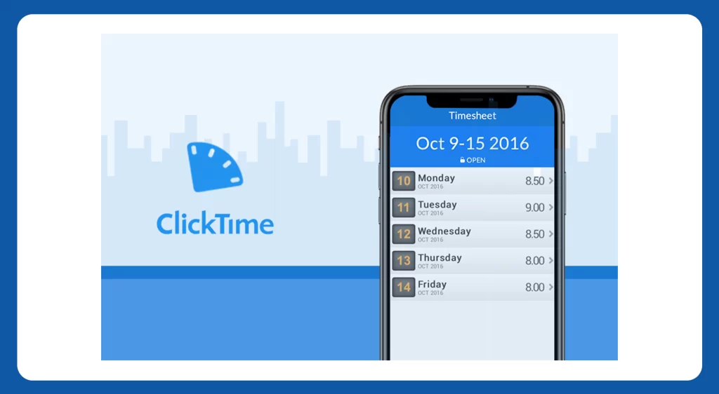 ClickTime Tracking tool