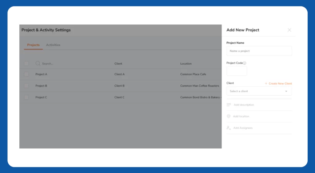 Project Tracking in Jibble