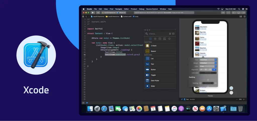 Android app development tools: Xcode