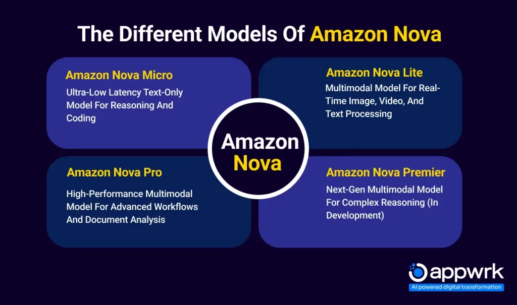 The Different Models of Amazon Nova