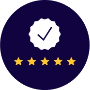 Satisfaction guarantee badge