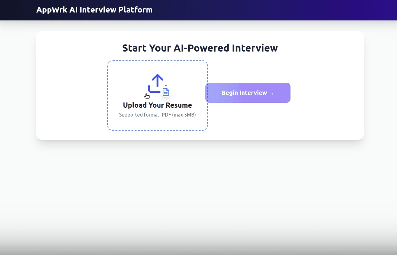 AI-interviewer User Interface