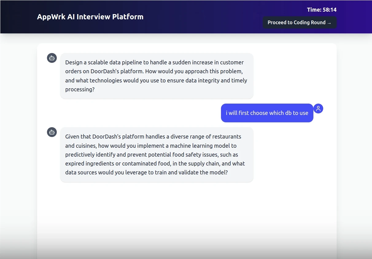 AI-interviewer User Interface