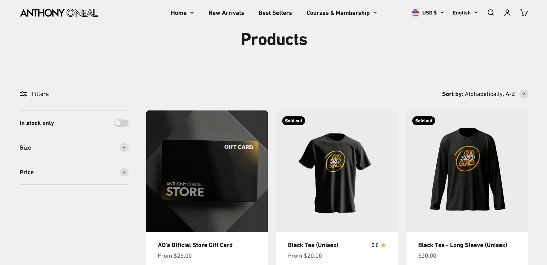 Anthony Oneal's Shopify Store