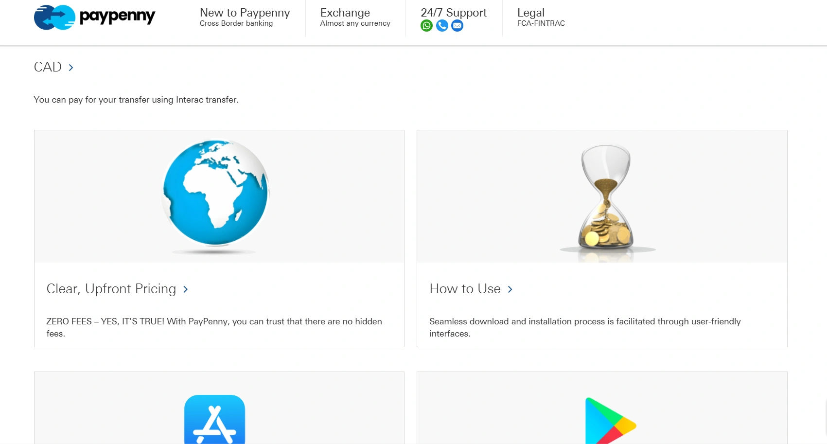 PayPenny's website