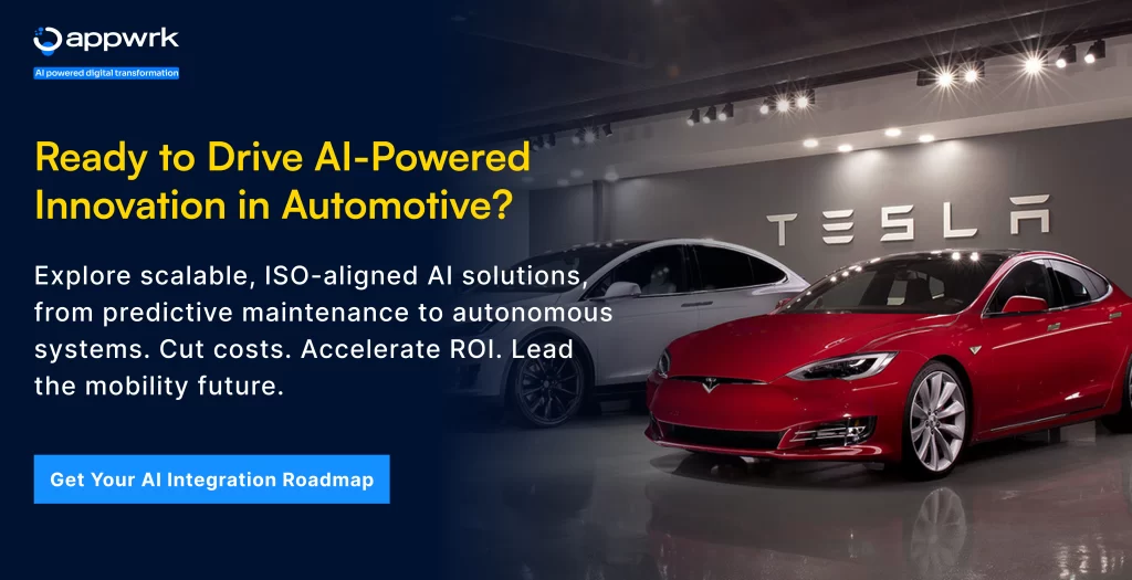 Ready to Drive AI-Powered Innovation in Automotive?

Explore scalable, ISO-aligned AI solutions, from predictive maintenance to autonomous systems. Cut costs. Accelerate ROI. Lead the mobility future.

Get Your AI Integration Roadmap

