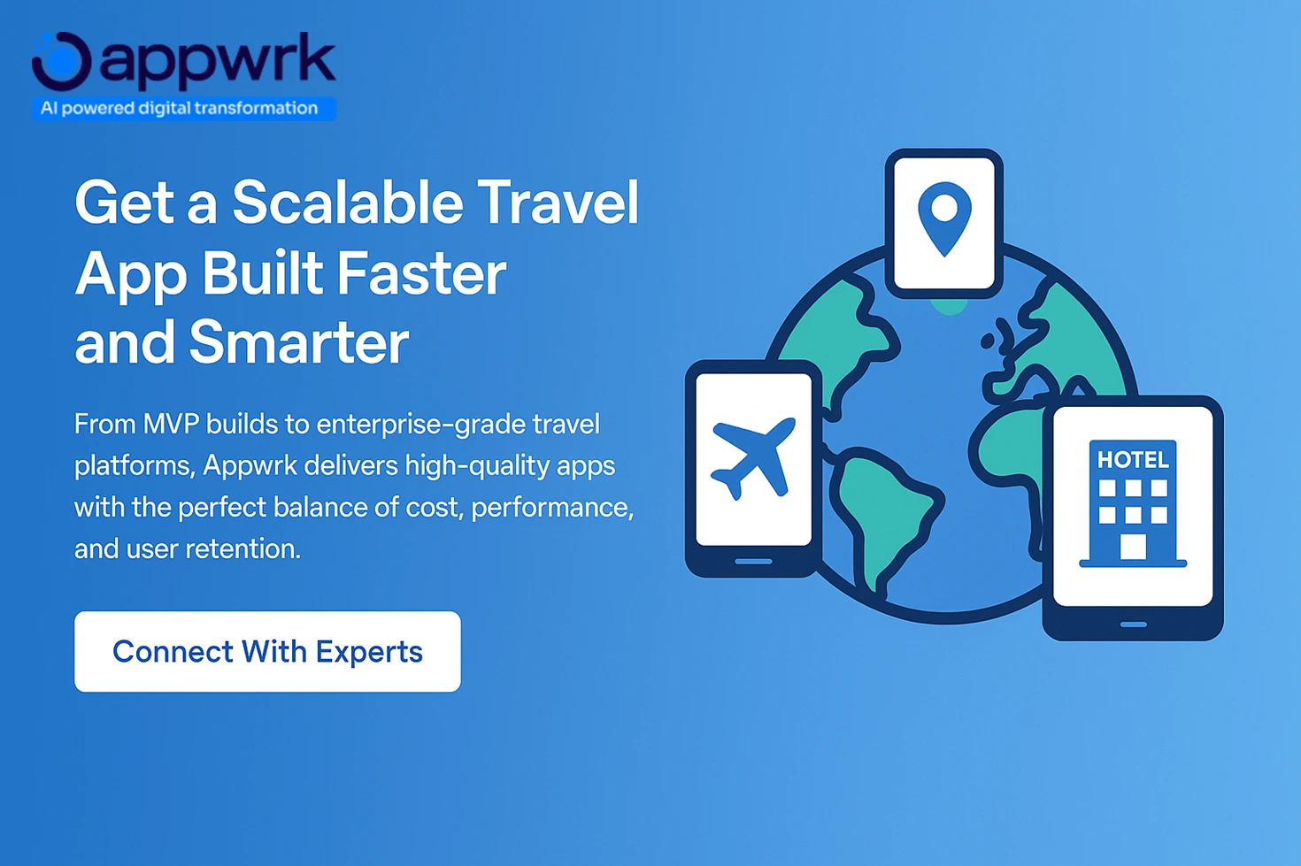 Scalable travel app development services – faster and smarter app builds balancing cost, performance, and retention for startups and enterprises