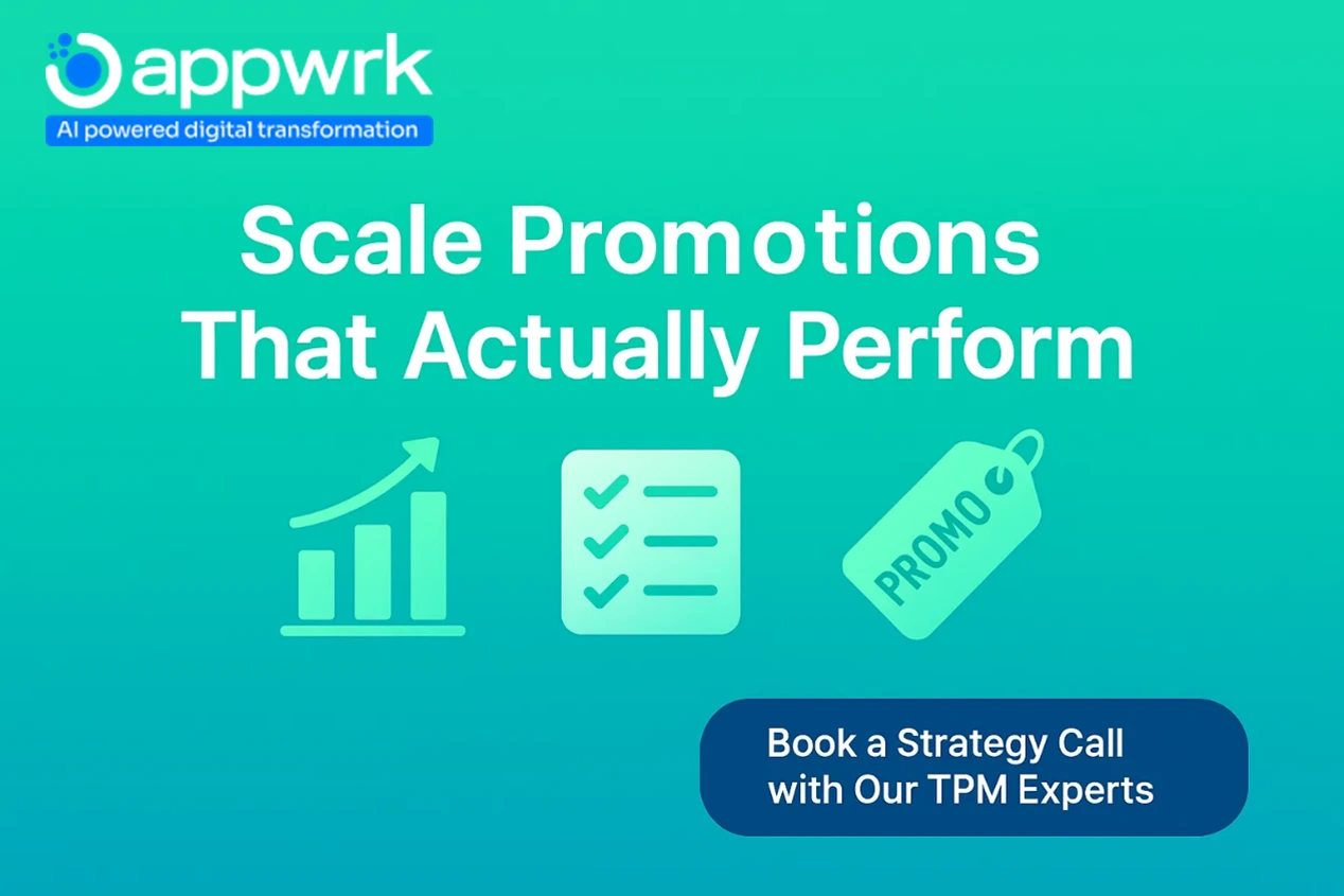 "CTA for FMCG trade promotion optimization – book a strategy call with Appwrk TPM experts to scale profitable campaigns"