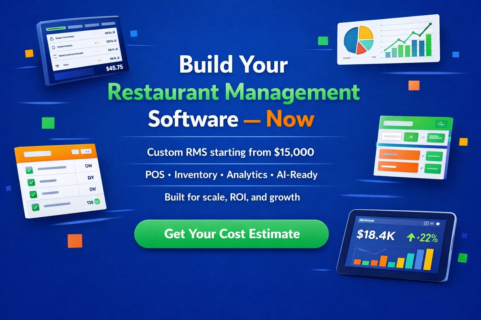 Cta image to build the restaurant management software now.