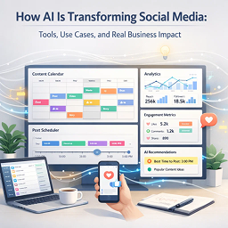 AI in social media blog image