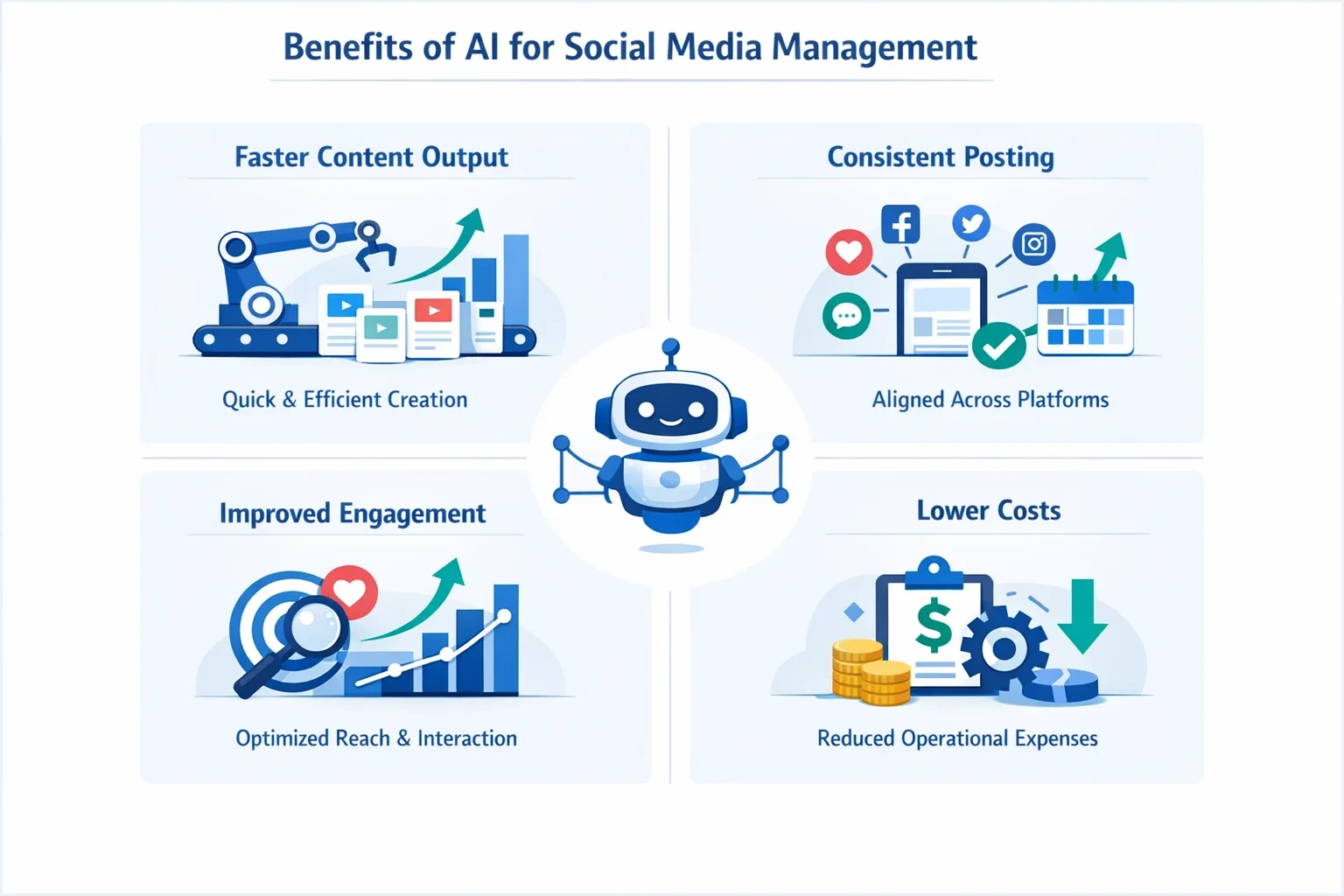 Benefits of AI for Social Media Management