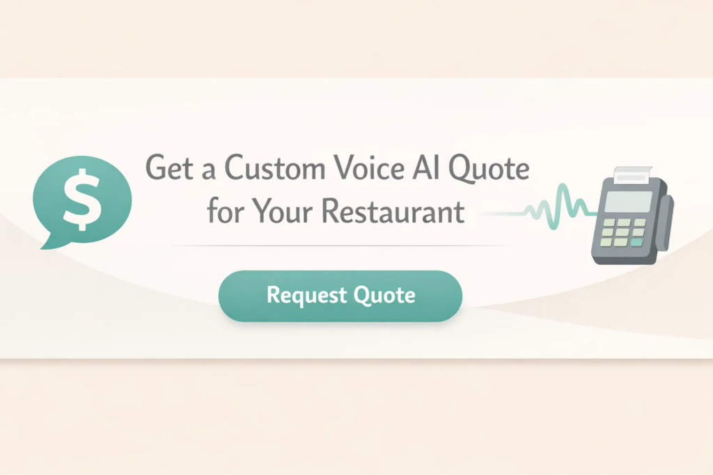CTA banner with the text Get a Custom Voice AI Quote for Your Restaurant