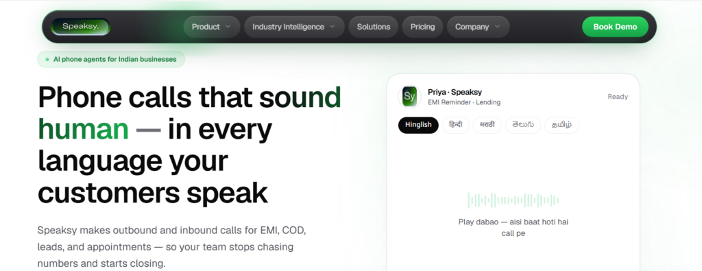 Best AI voice agent in India for telugu 